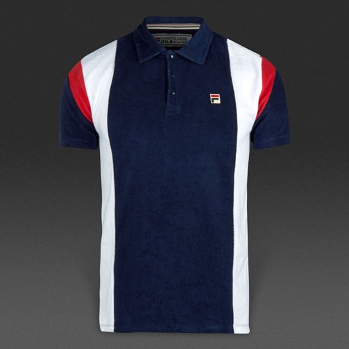 FILA Kelson Polo Shirt Peacoat / Chinese Red / White for Men